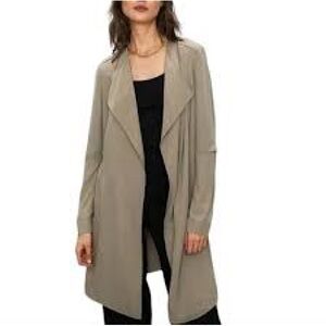 Aritzia Babaton Quincey Flowy Relaxed Trench Coat
